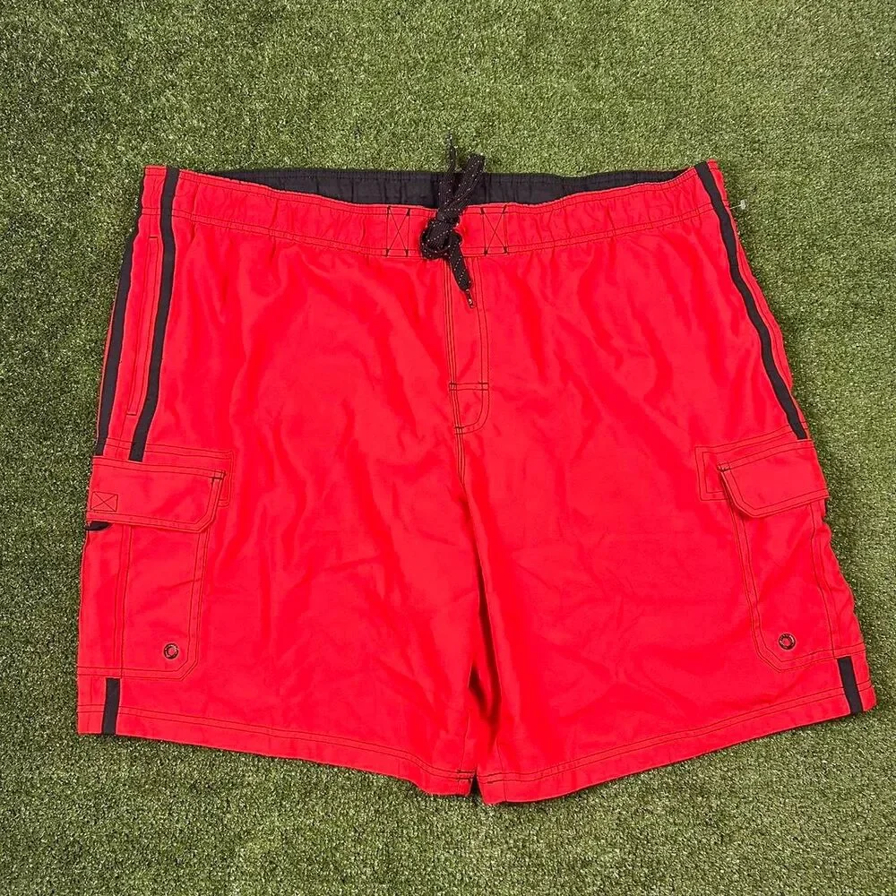 Ocean-pacific Men's Red Swim-briefs-shorts